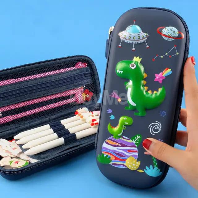WATERPROOF PENCIL CASE 3D HARD ZIPPER CUTE STATIONERY