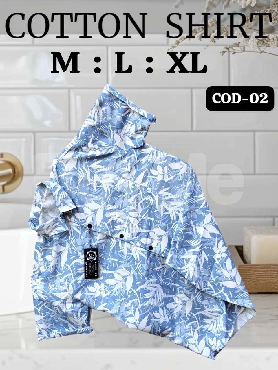 COTTON SHIRT FOR SALE - BLUE