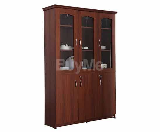 PIYESTRA GLASS CUPBOARD WITH TEMPERED GLASS