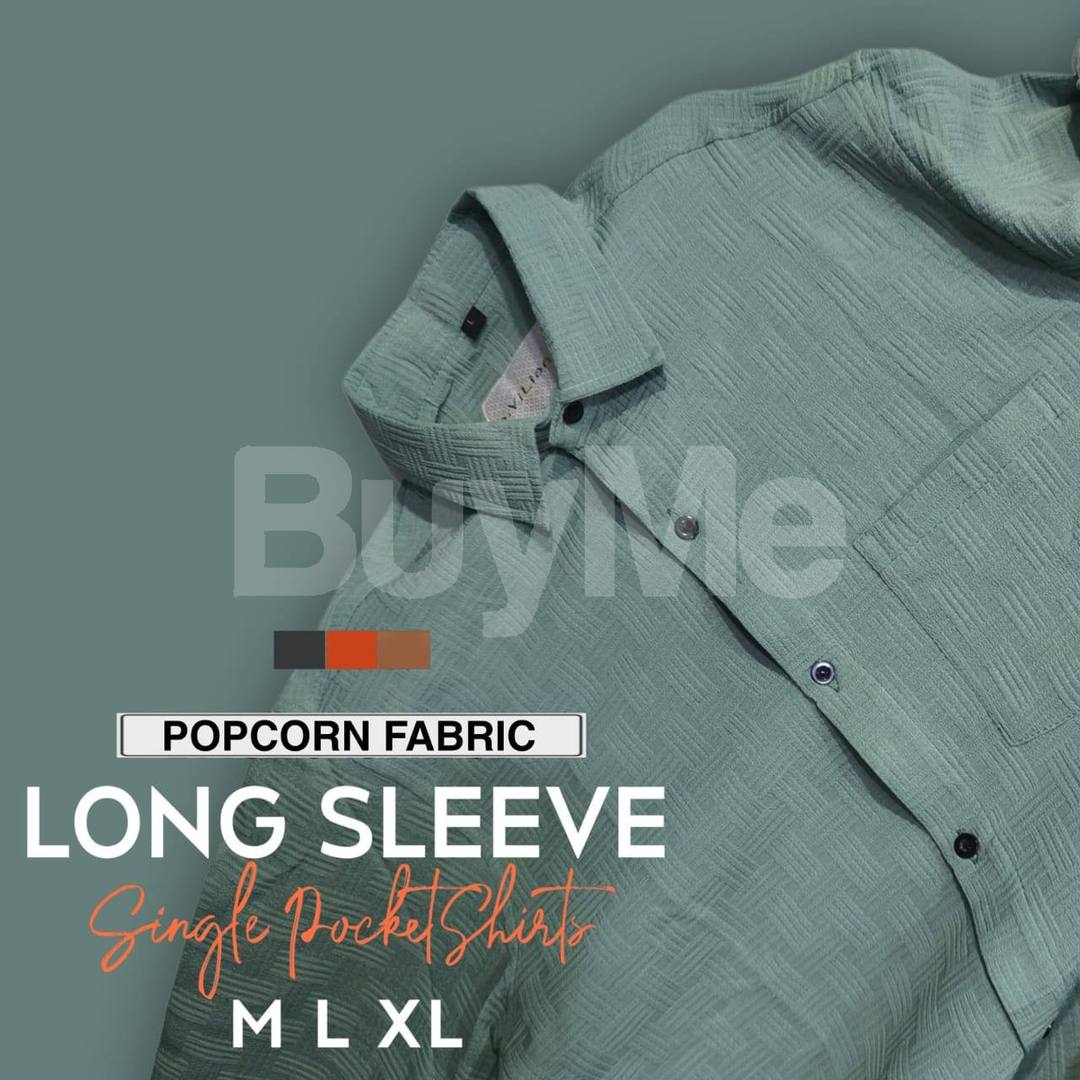 MENS POPCORN LONG SLEEVE - SLATE GREY