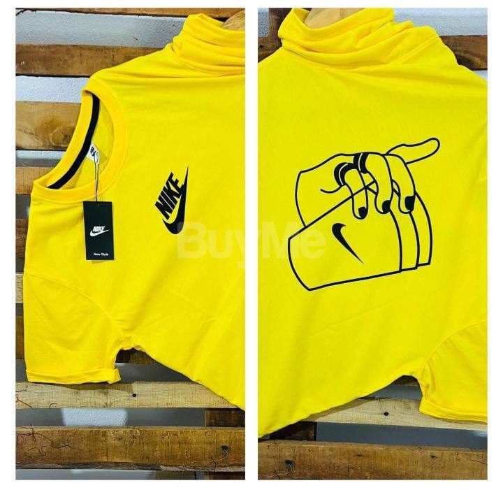 BACK SIDE PRINT T SHIRT M.L.XL GSM190 - YELLOW