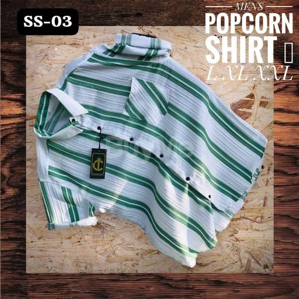 MENS HALF SLEEVE POPCORN SHIRT DESIGN
