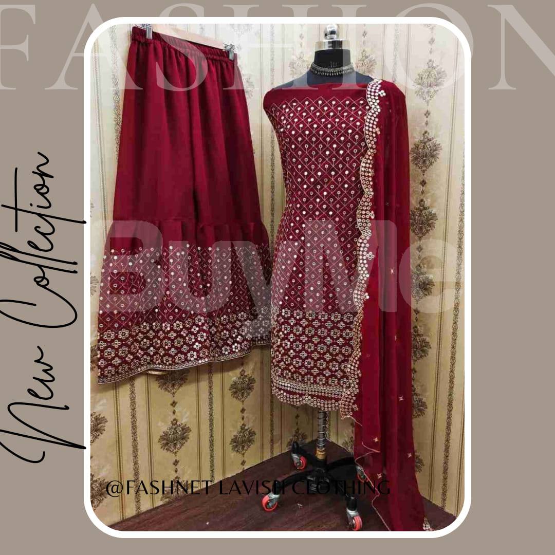SEMI STITCHED SHALWAR DESIGN