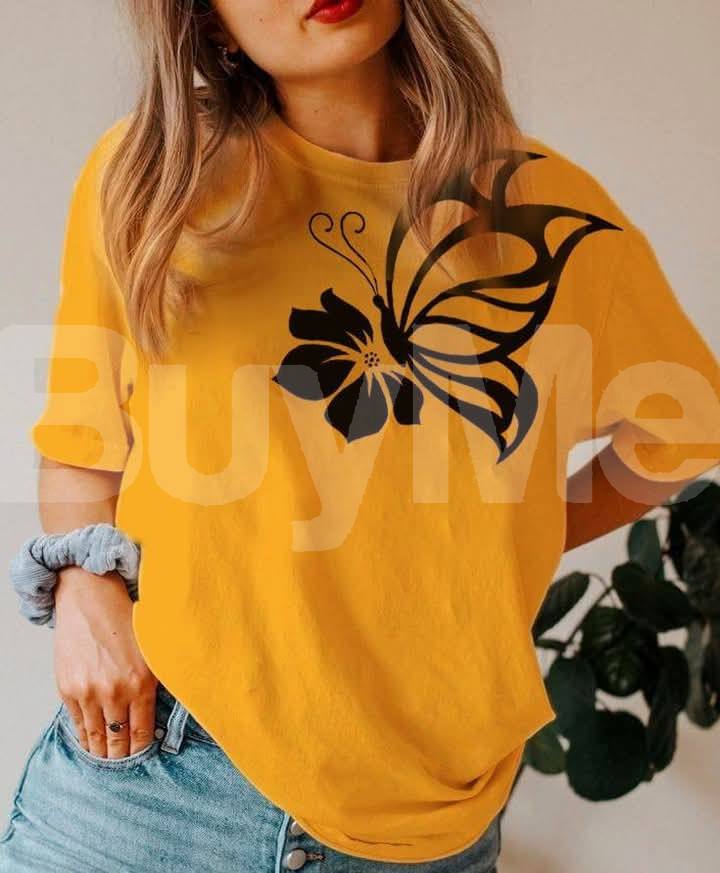 LADIES T SHIRT - YELLOW