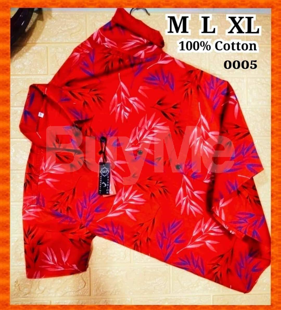 COTTON SHIRT - RED COLOUR
