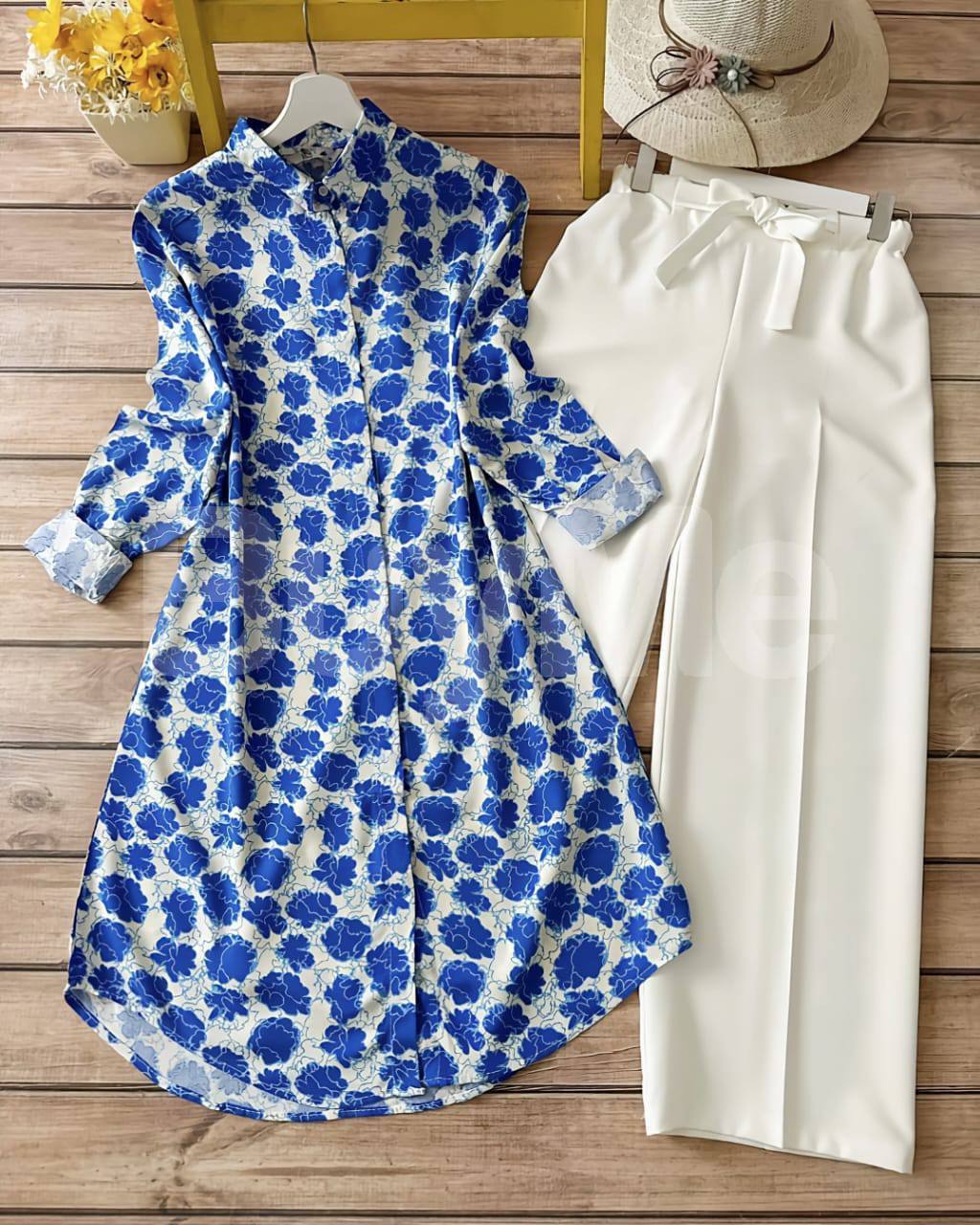 KURTI AND PLAZZO PANT SET