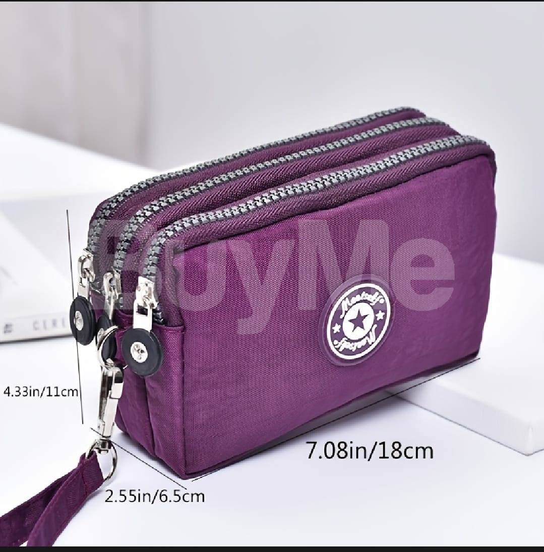 THICKENED THREE-LAYER LONG ZIPPER POCKET PURSE