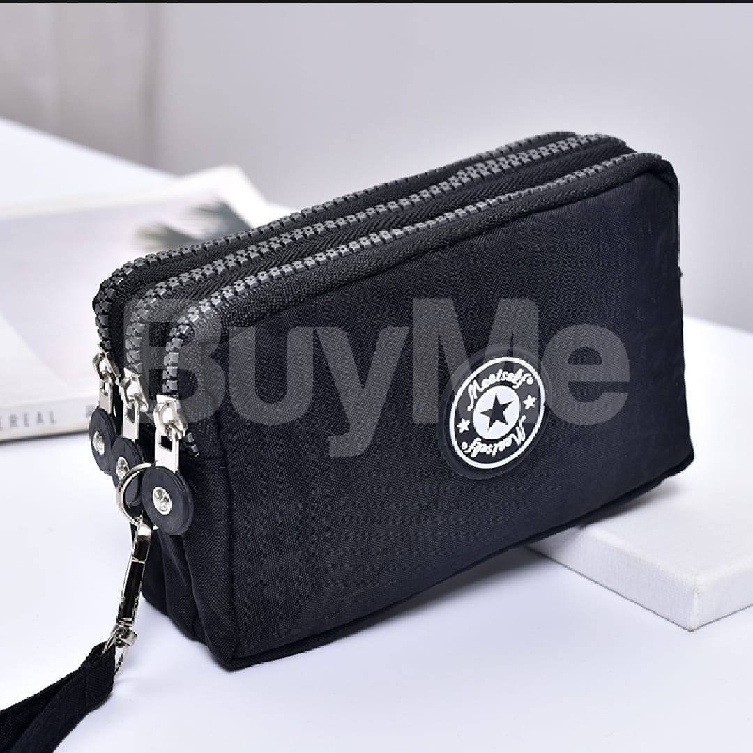 THICKENED THREE-LAYER LONG ZIPPER POCKET PURSE