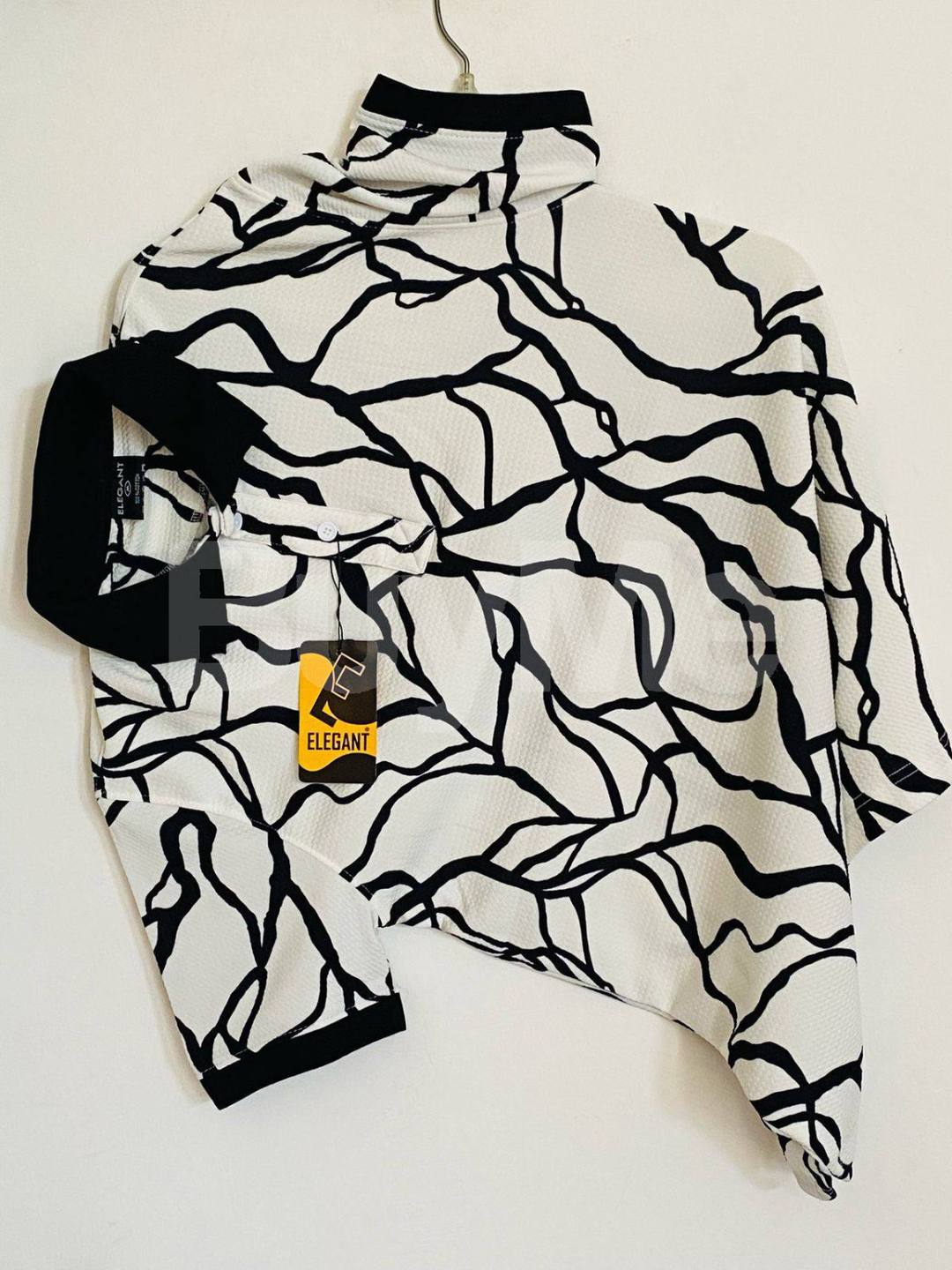 POPCORN COLLER SHIRT - WHITE