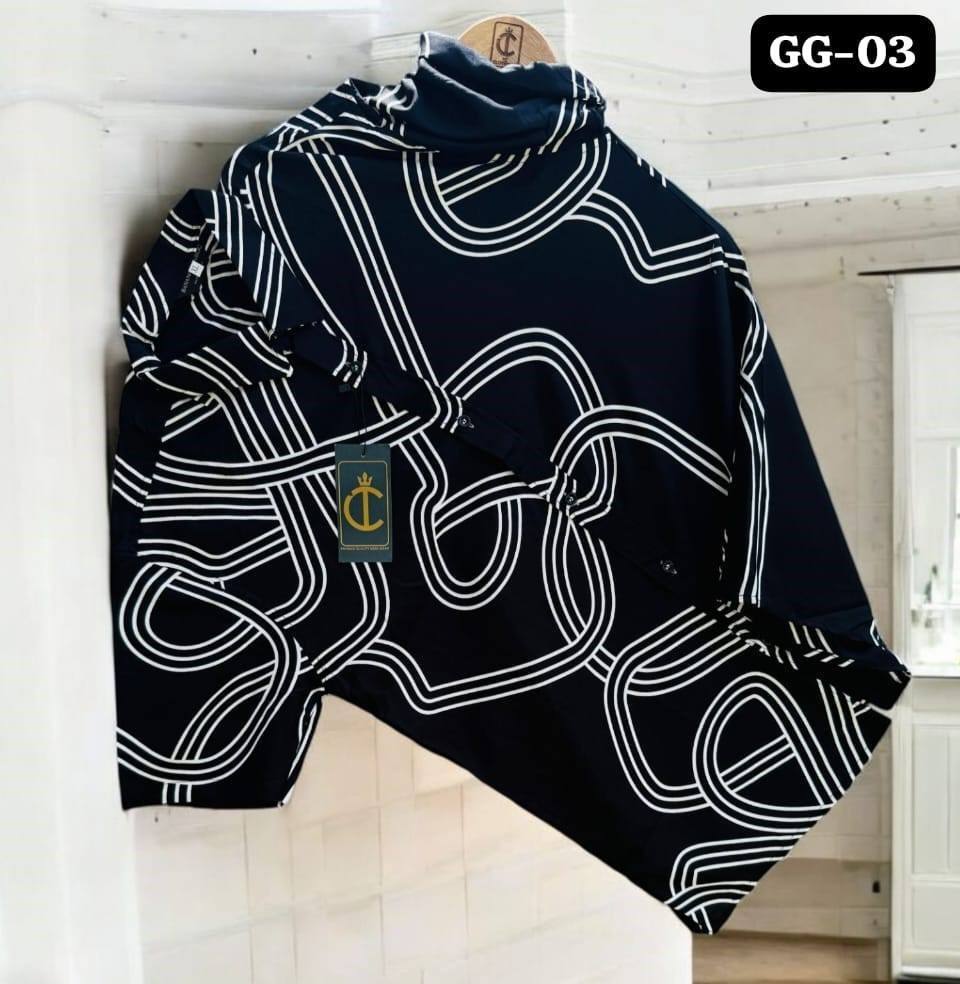 MENS VISCOSE HAWAIN SHIRT - BLACK