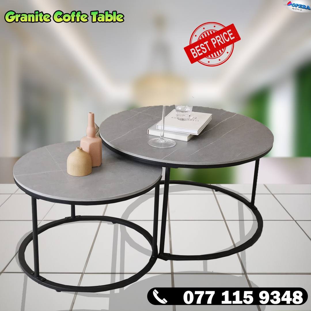 GRANITE COFFEE TABLE - GREY