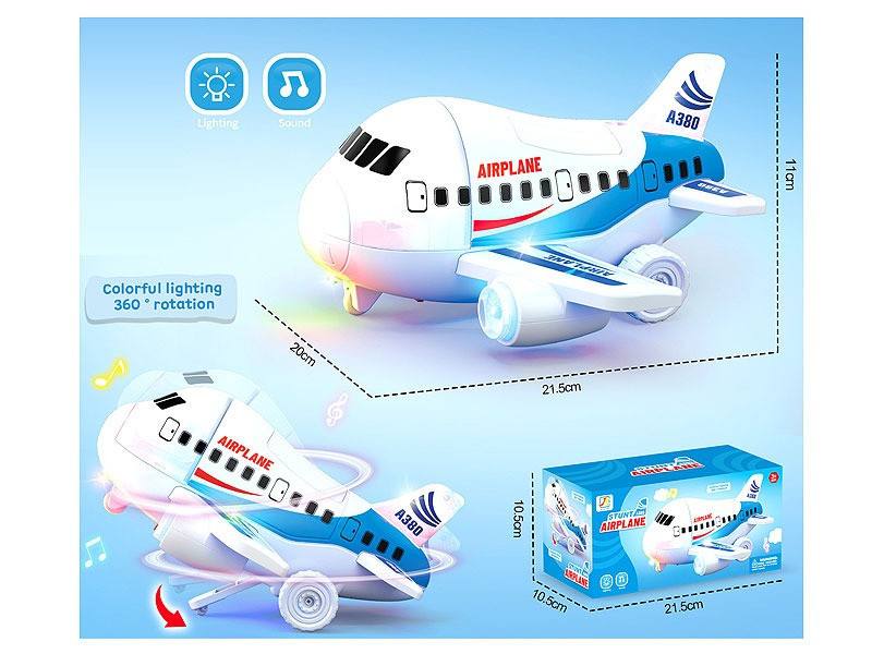 A380 STUNT AIRPLANE MUSIC TOY (P06664)