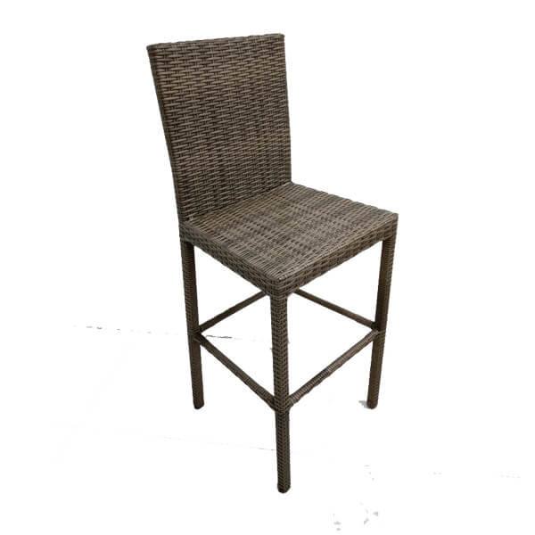 EBONY OUTDOOR RATTAN BAR CHAIR
