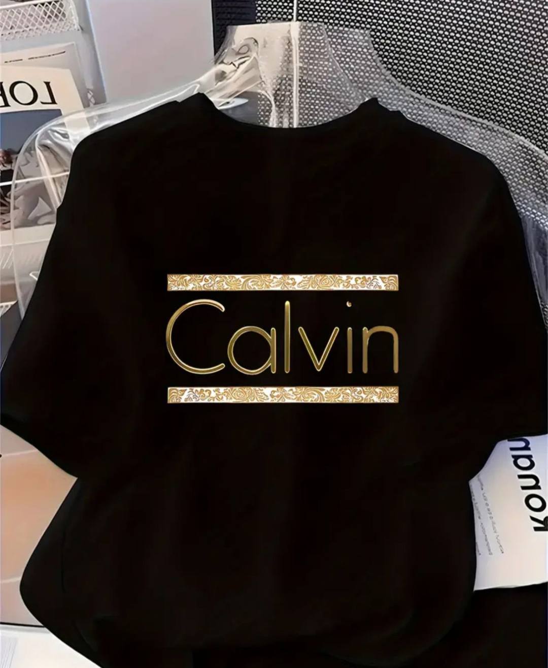 CALVIN BLACK T SHIRT