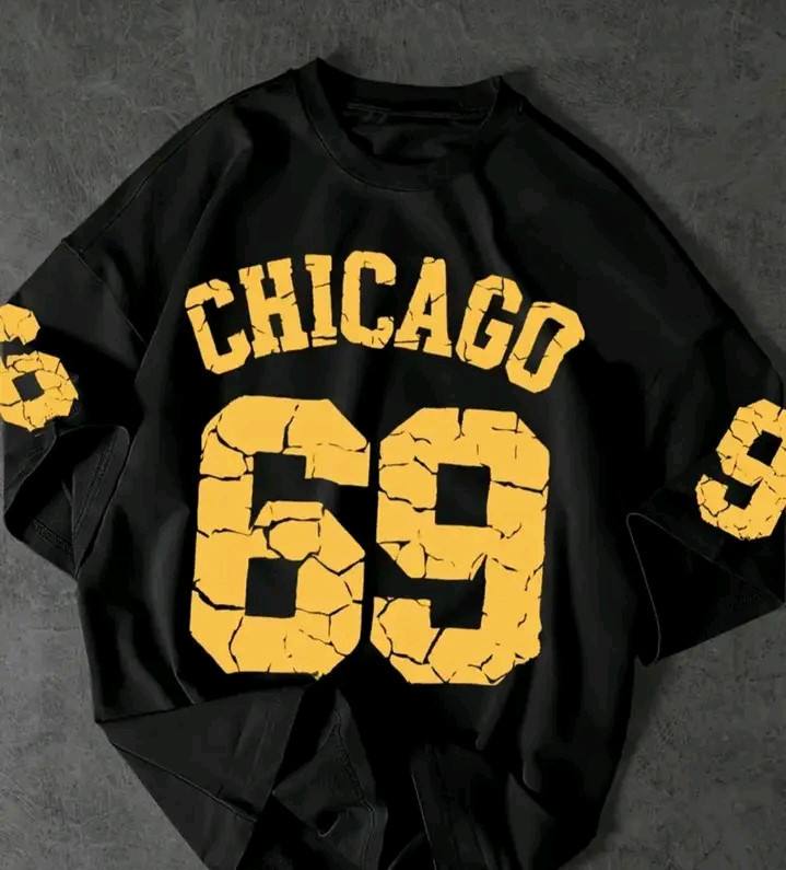 CHICAGO 69 BLACK T SHIRT DESIGN