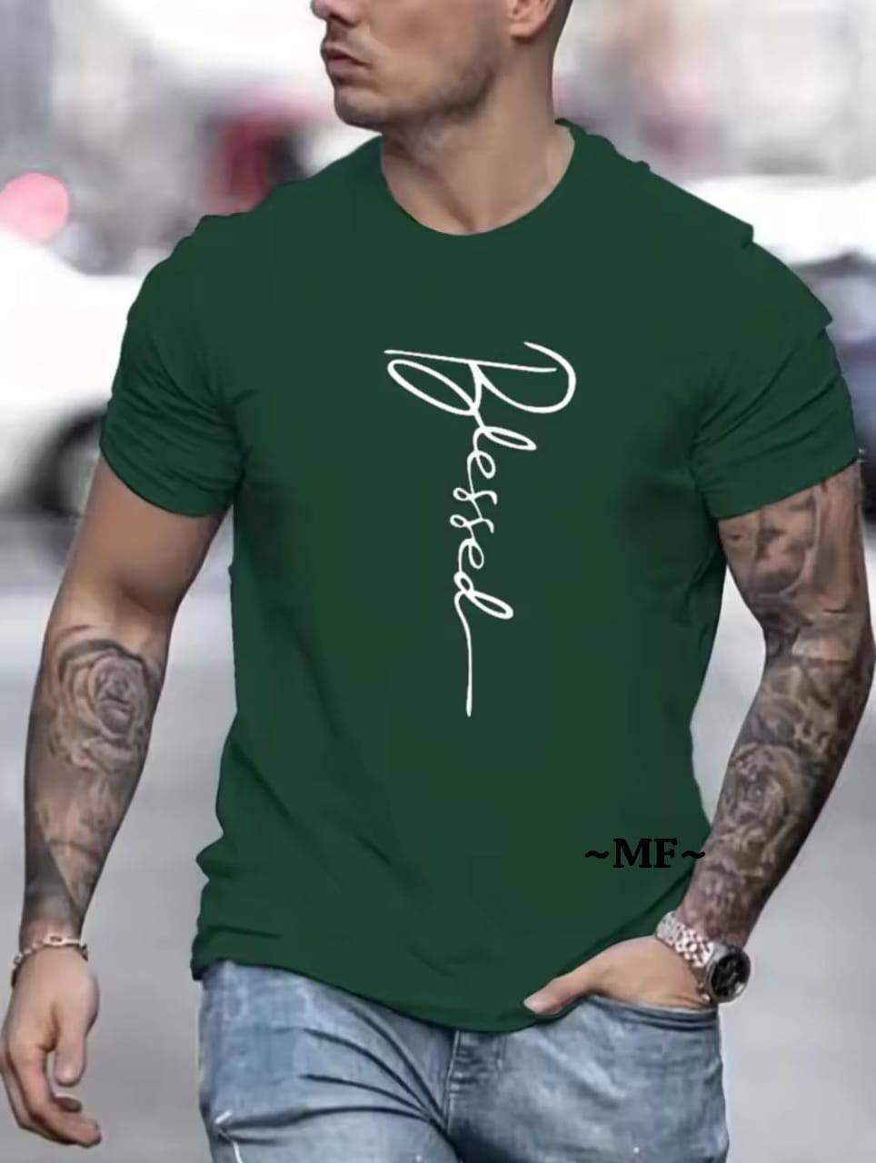 DAZZLING MEN'S TEE - DARK GREEN