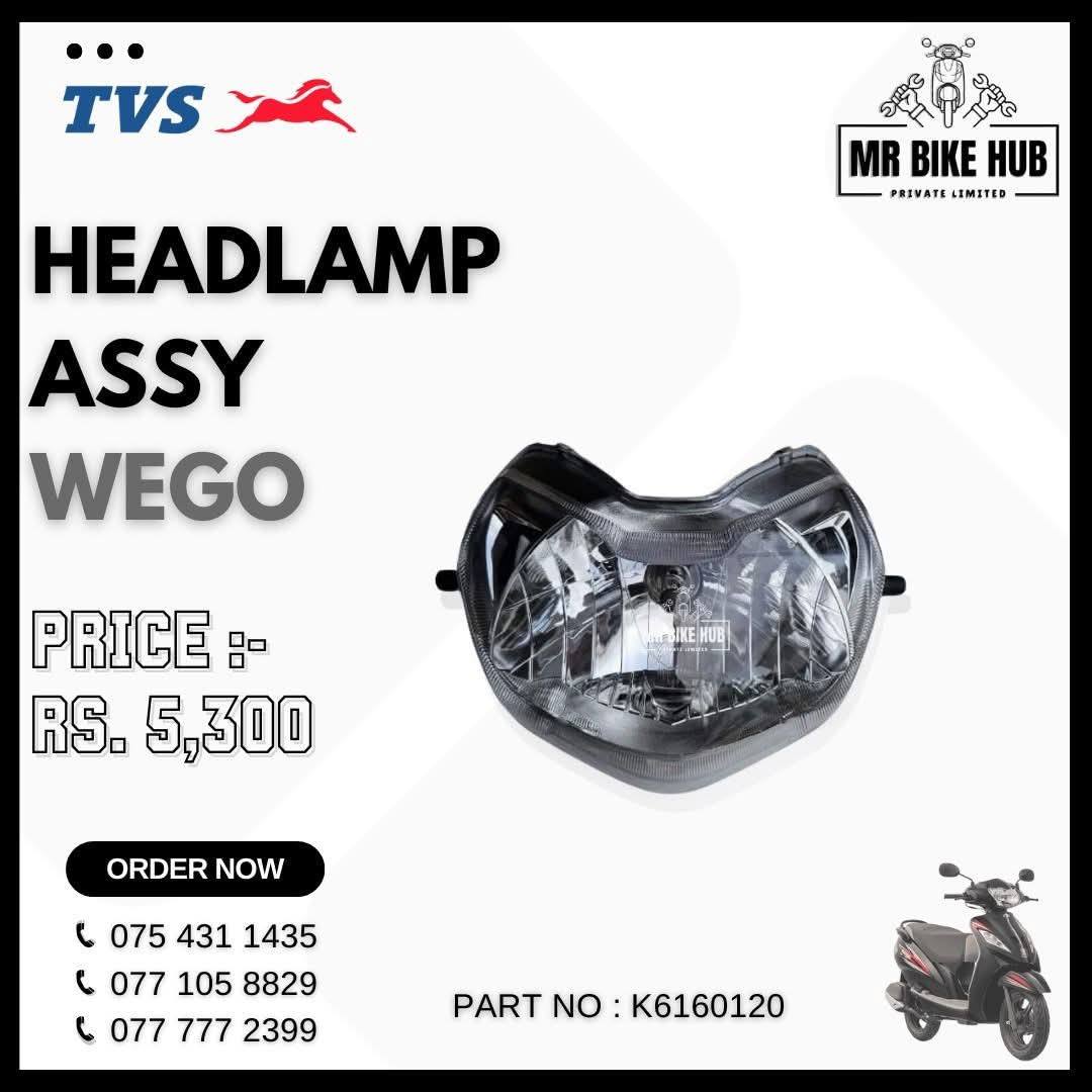 TVS HEAD LAMP ASSY WEGO