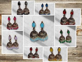 AZURE DOME CHANDBALI EARRINGS