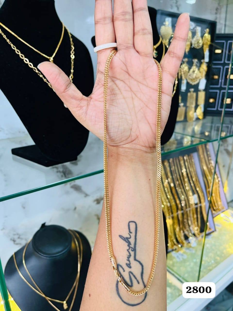CHAINS GOLD PLATED