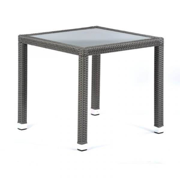 ZENA - OUTDOOR RATTAN GLASS TABLE