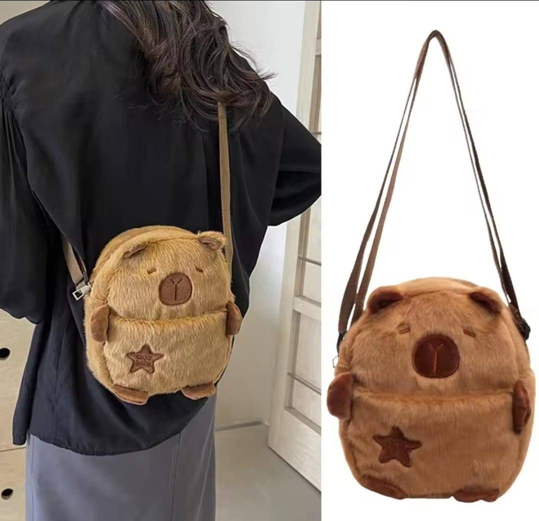 LABUBU CUTE BUNNY PLUSH CROSSBODY BAG FOR GIRLS