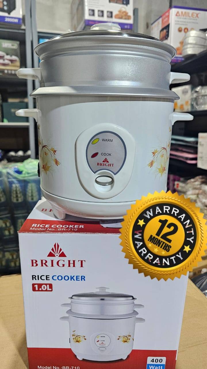 BRIGHT RICE COOKER WITH STEAMER