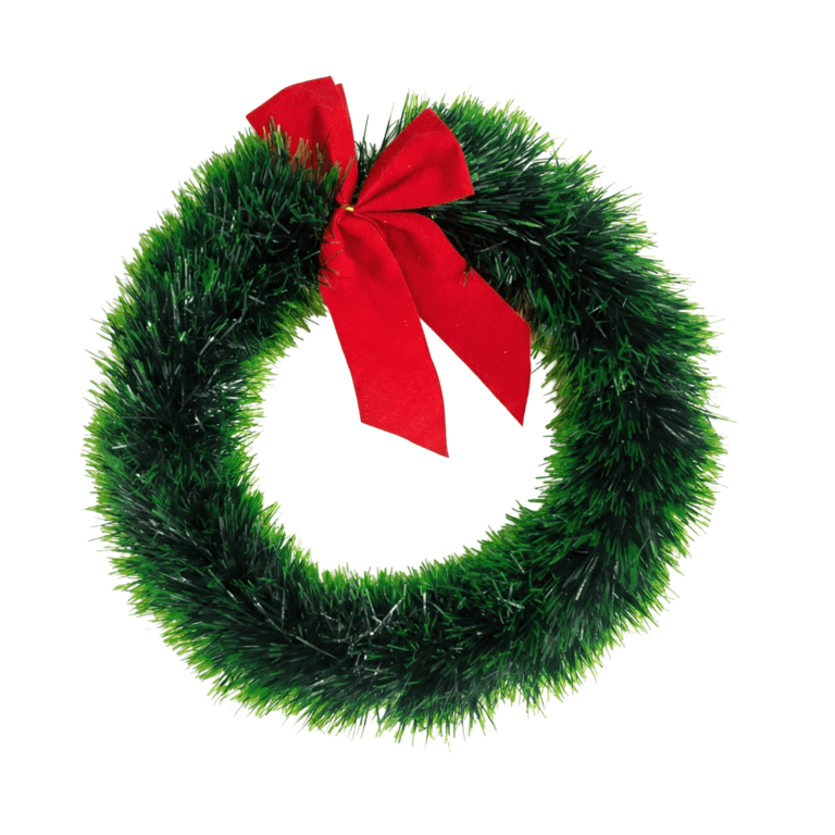 CHRISTMAS TREE GARLAND RING - GREEN