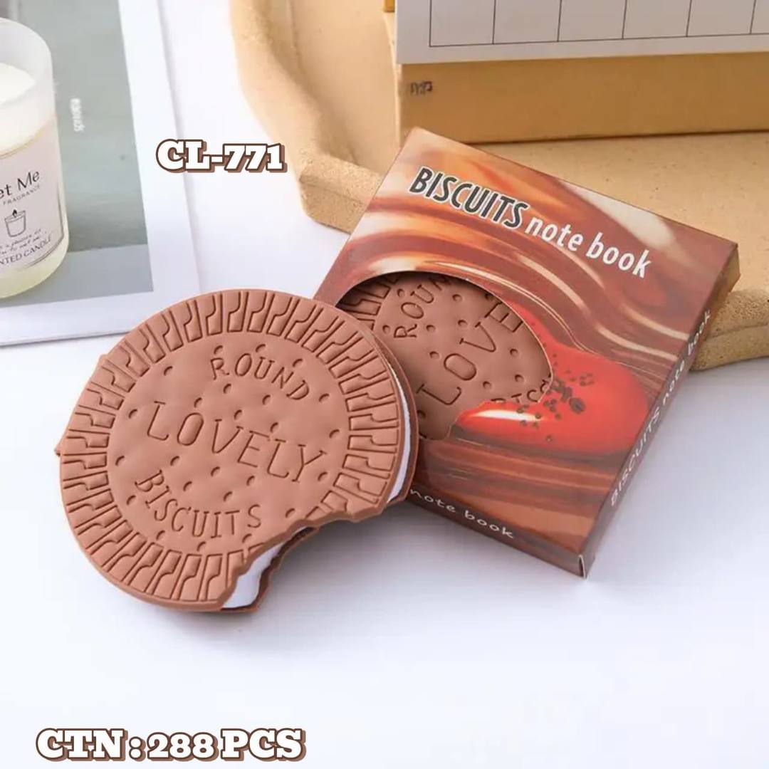 CHOCOLATE BISCUIT NOTE BOOK