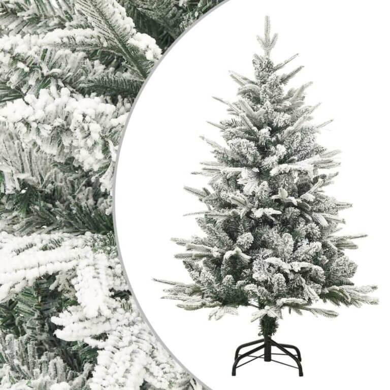 CHRISTMAS TREE WITH FLOCKED SNOW GREEN – 6FT