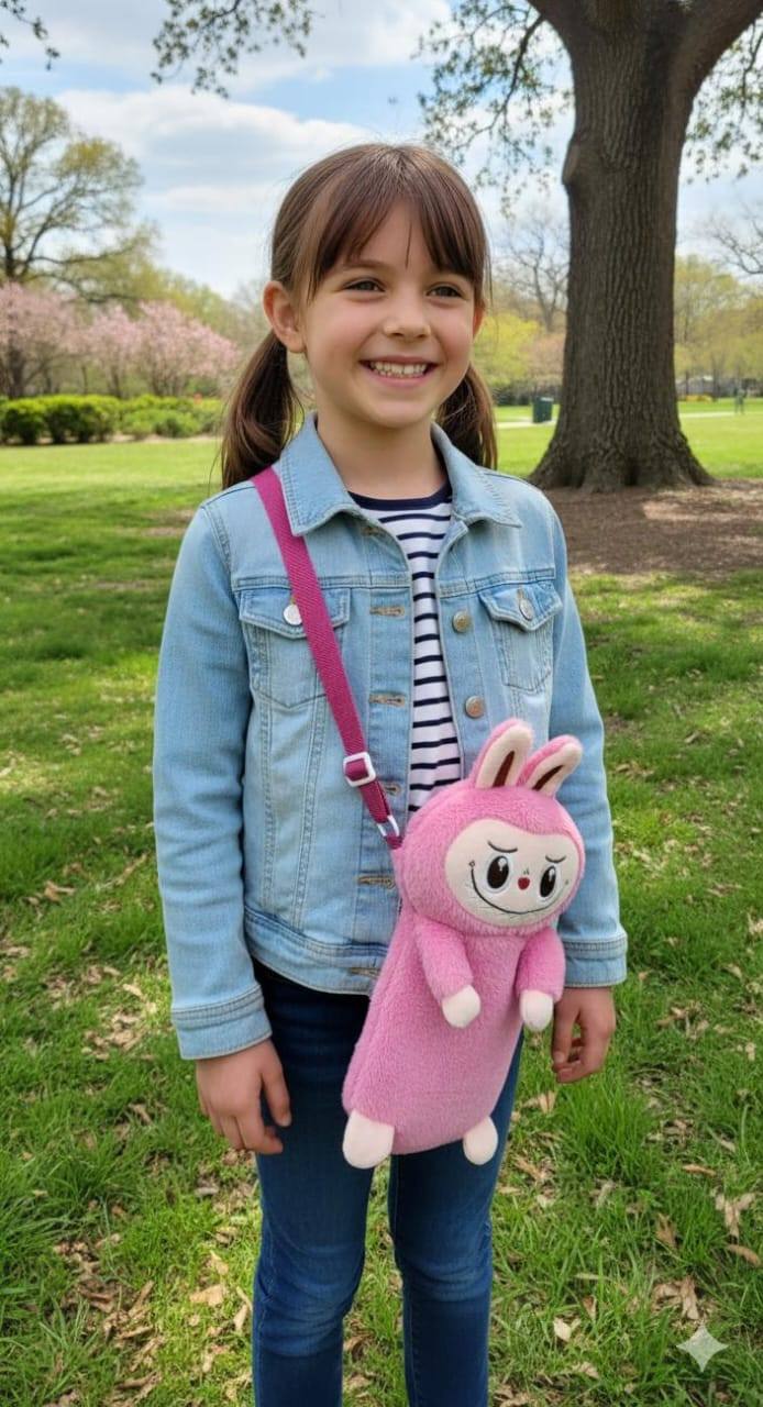 LABUBU PLUSH CROSSBODY BAG FOR GIRLS AVAILABLE