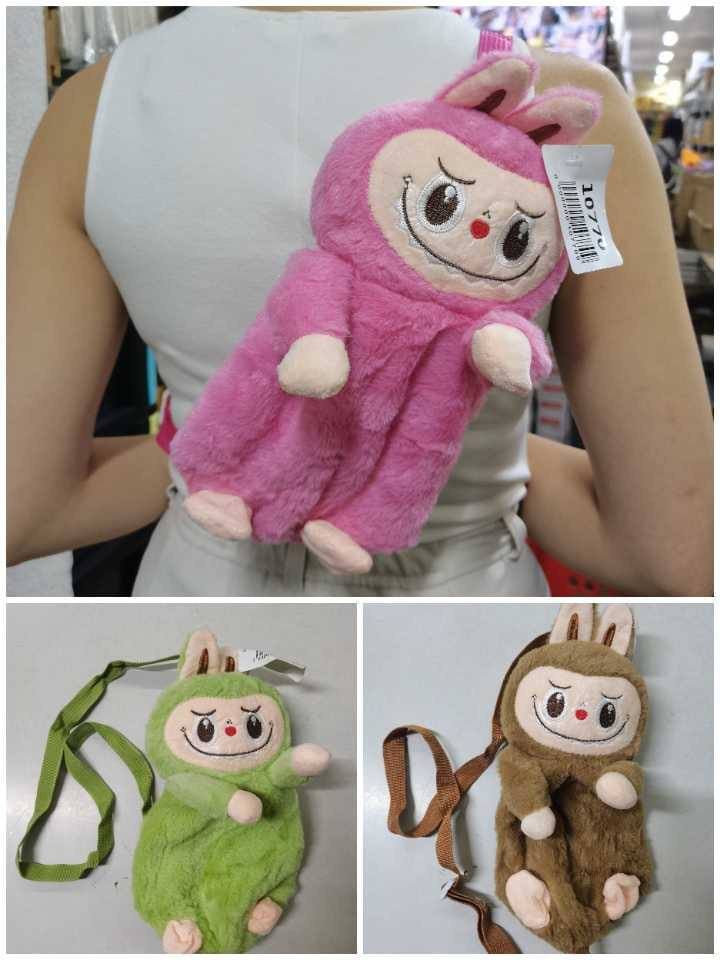 LABUBU PLUSH CROSSBODY BAG FOR GIRLS