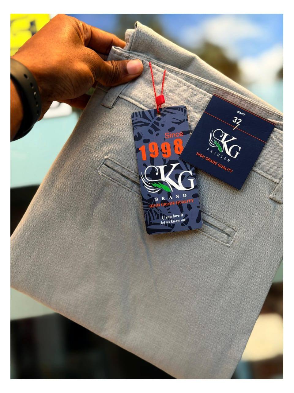 CHINO PANT – LINEN FABRIC ON SALE