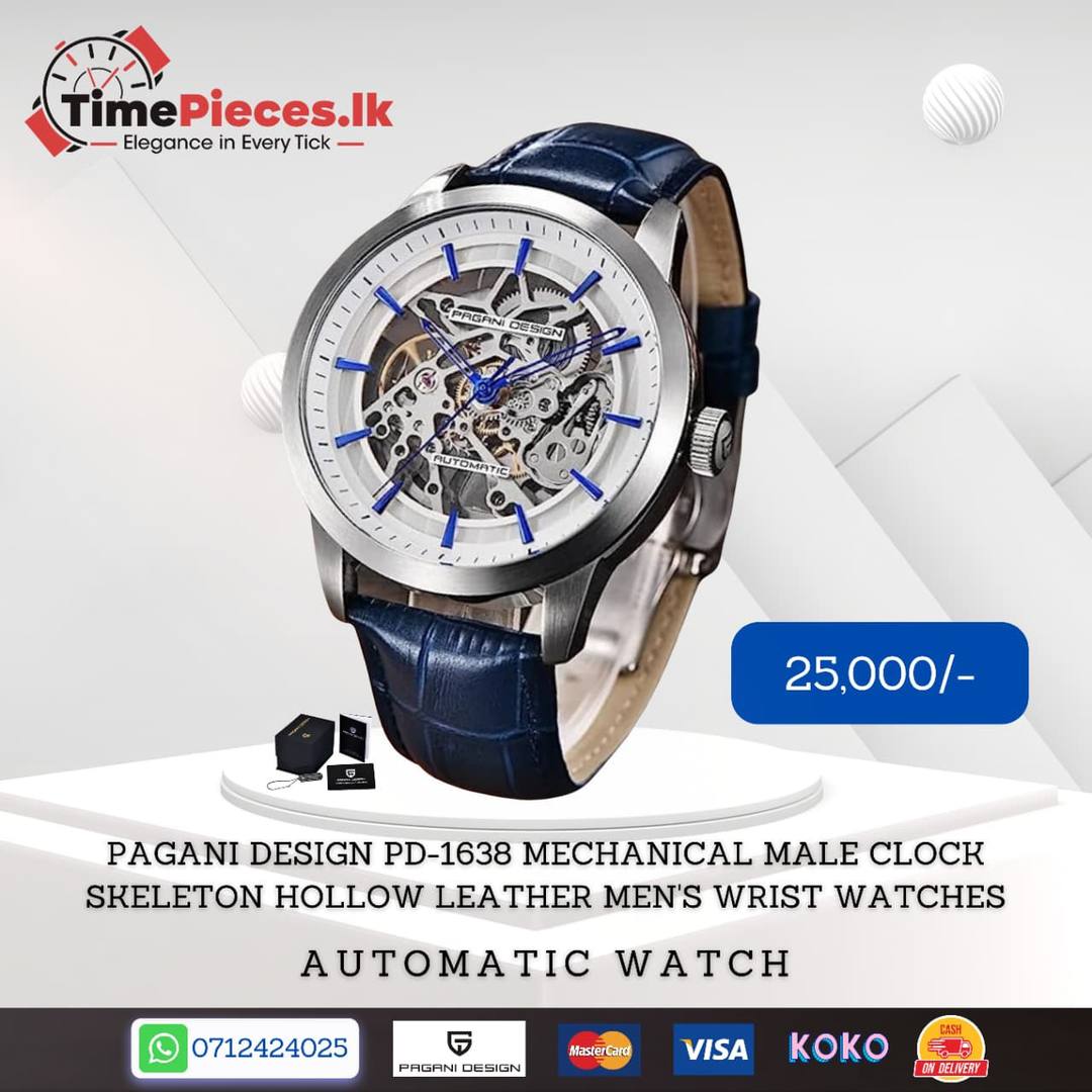 PAGANI DESIGN PD-1638 LEATHER MEN'S WRIST WATCHES