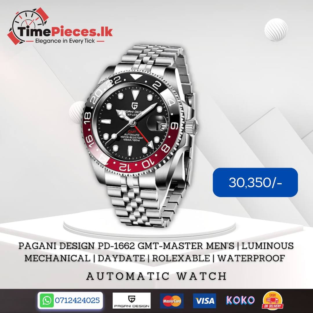 PAGANI DESIGN PD-1662 GMT-MASTER MEN'S LUMINOUS MECHANICAL WATCH