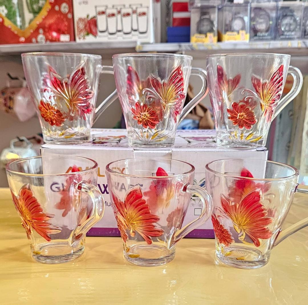 FLOWER MUG GLASS