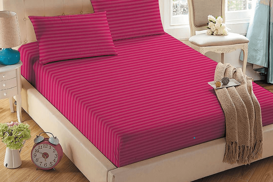 DURABLE TWILL COTTON STRIPED BEDSHEET