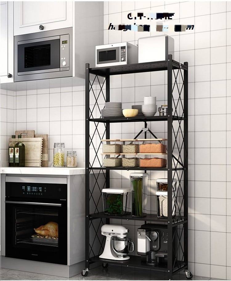 5 LAYER STAINLESS STEEL KITCHEN RACK