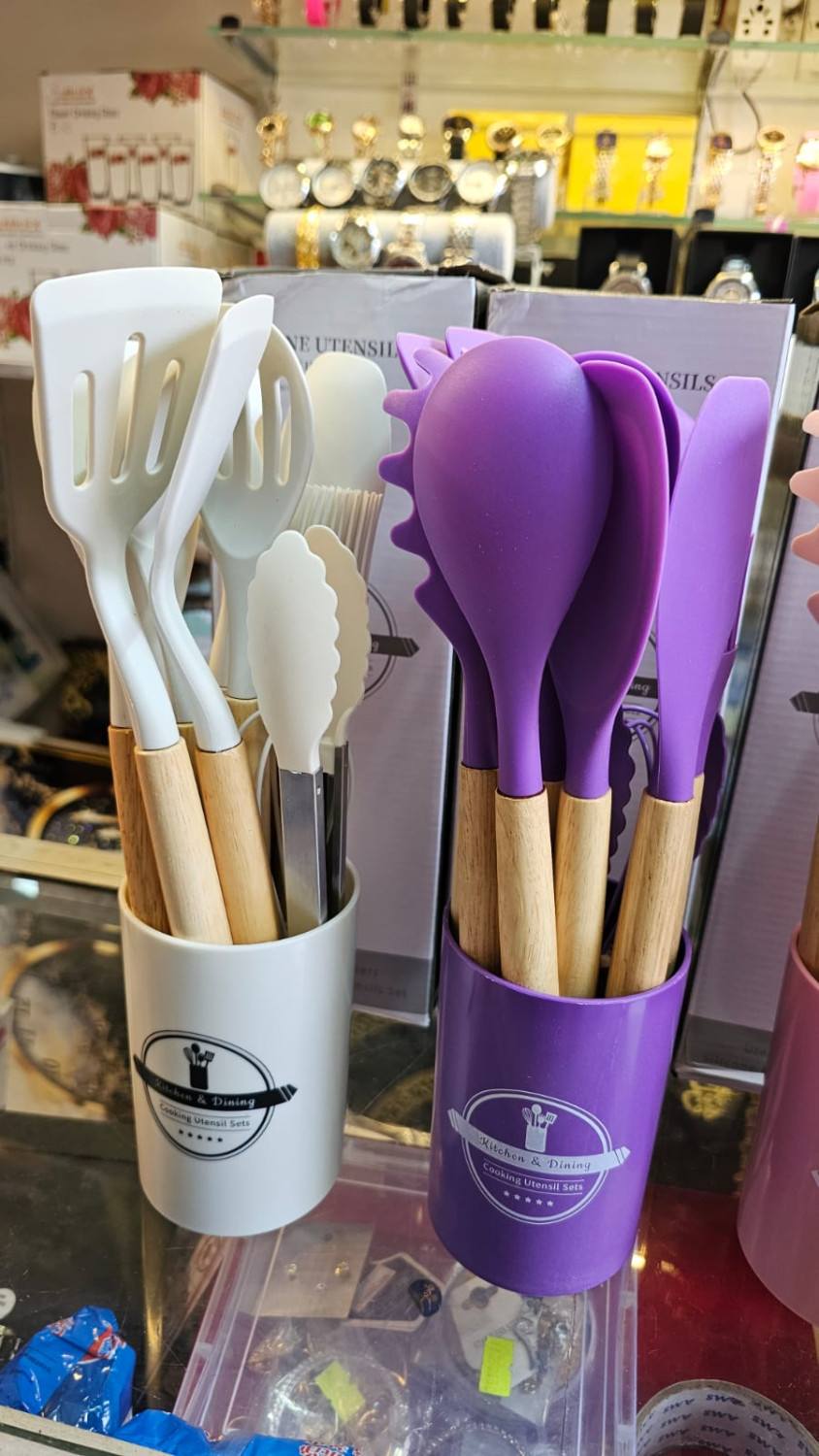 12PCS SILICONE KITCHEN UTENSILS SET