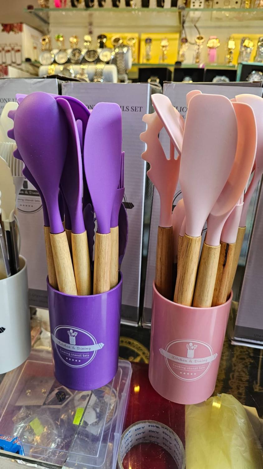 12PCS SILICONE KITCHEN UTENSILS SET