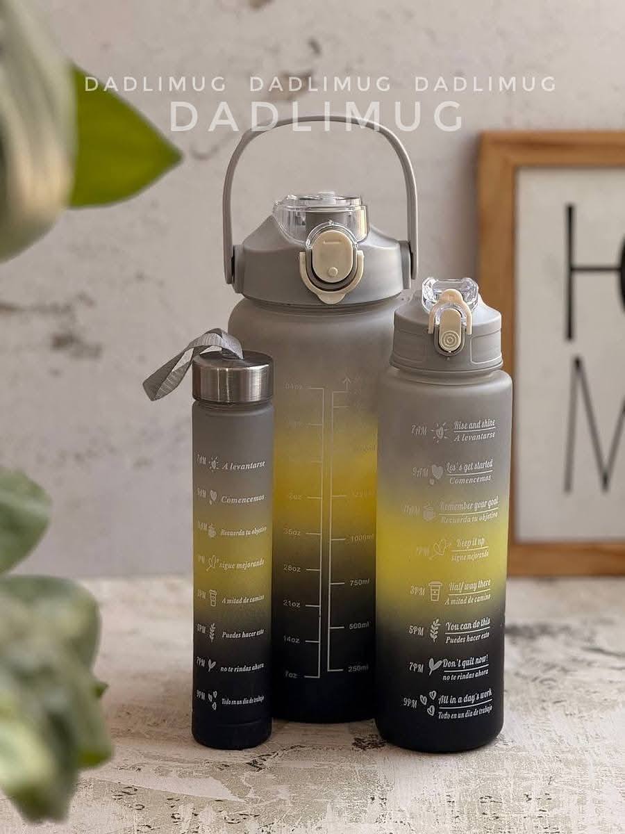 3 IN 1 A GRADE WATER BOTTLE SET