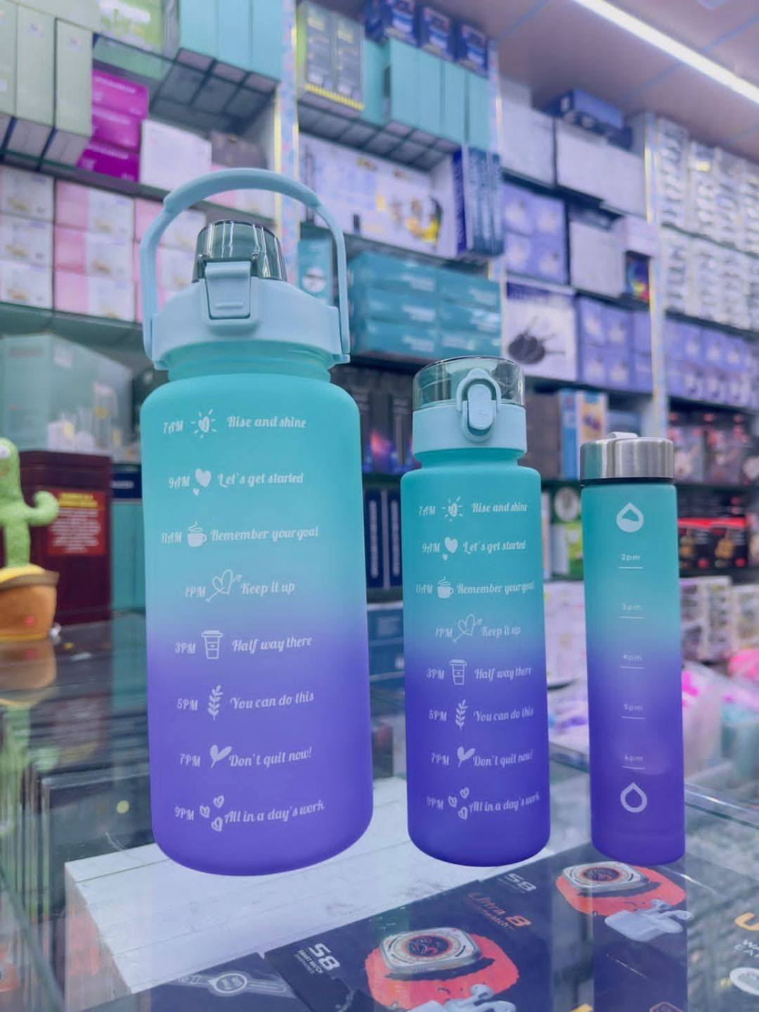3 IN 1 A GRADE WATER BOTTLE SET