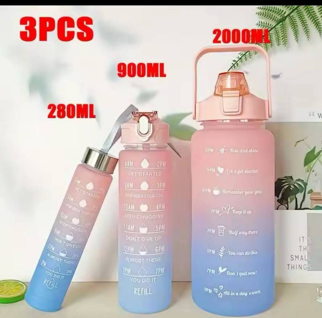 3 IN 1 A GRADE WATER BOTTLE SET