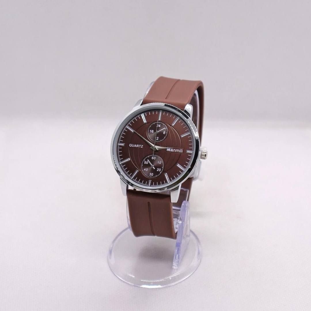 MANMILI BRAND MAGNET LOCK RUBBER STRAP WATCHES FOR MEN