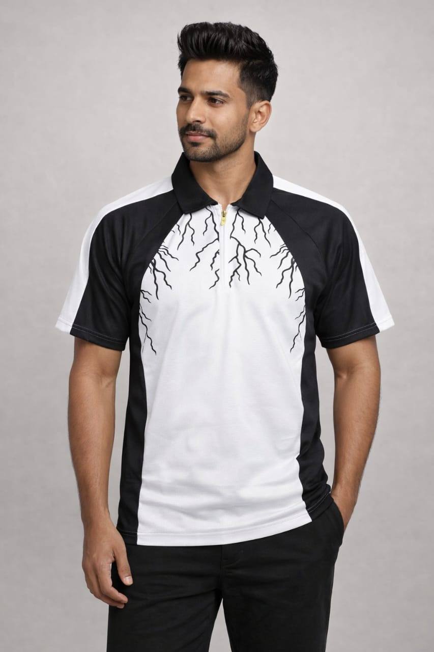TRENDING POPCORN COLLAR T-SHIRT