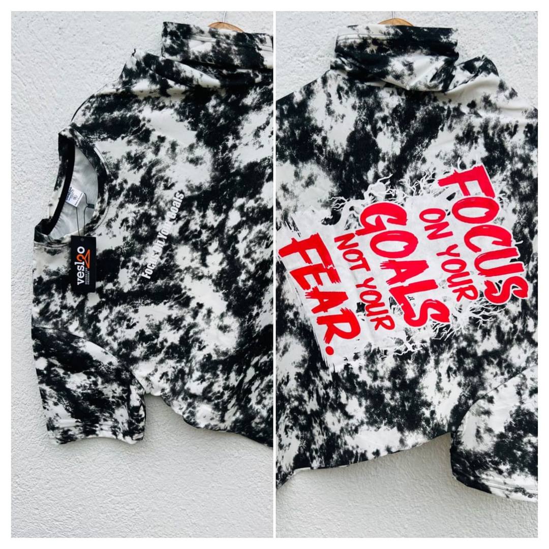 TRENDING ACID WASH BACK PRINT T-SHIRT