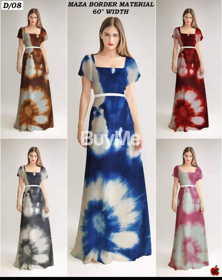 LADIES CASUAL WEAR FROCK - MAZA BORDER