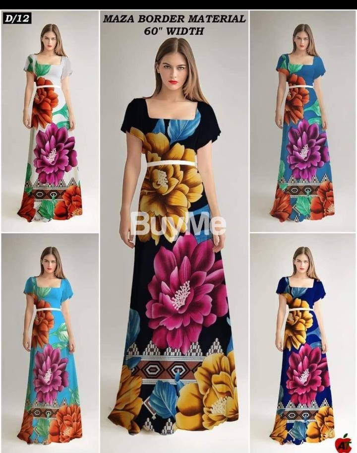 LADIES CASUAL WEAR FROCK - MAZA PRINTED
