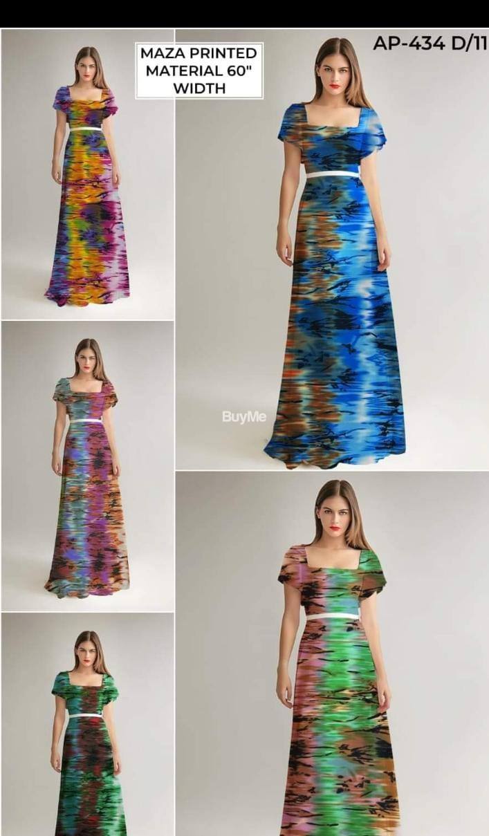 LADIES CASUAL WEAR FROCK - MAZA BORDER
