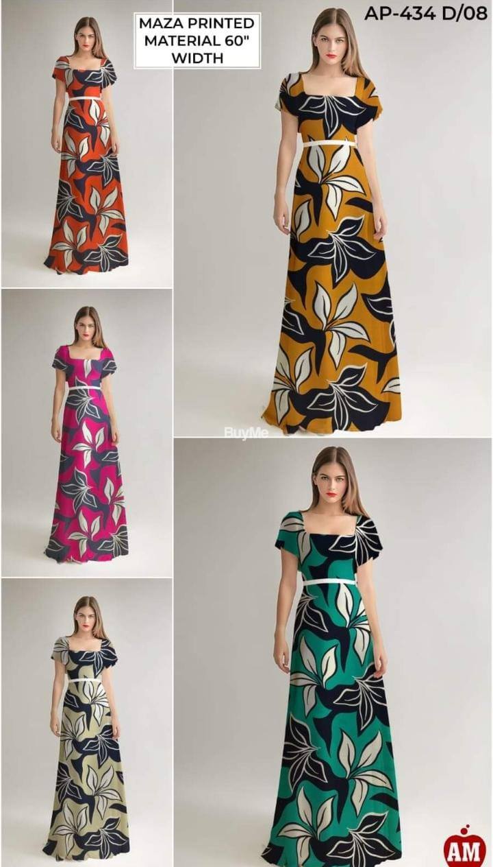 LADIES CASUAL WEAR FROCK - MAZA BORDER