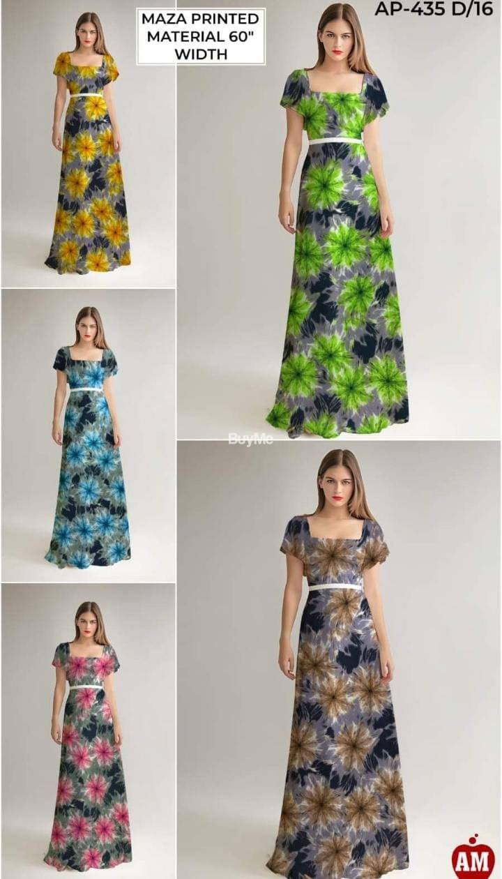 LADIES CASUAL WEAR FROCK - MAZA BORDER